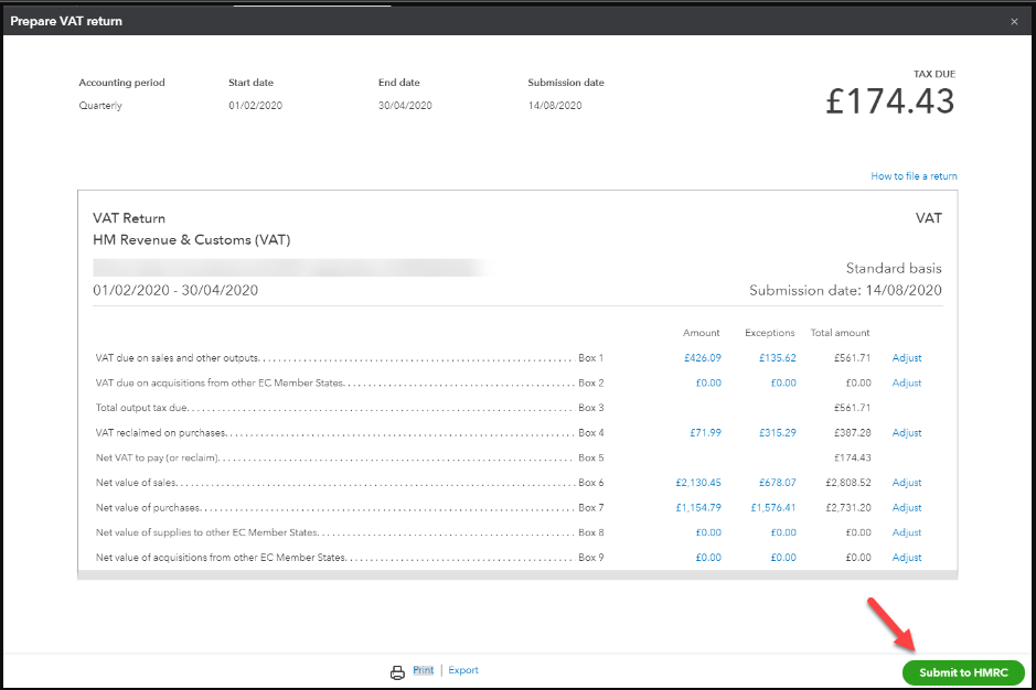 VAT return Image